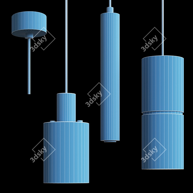 Sleek Rogerd Collection Lamps 3D model image 5