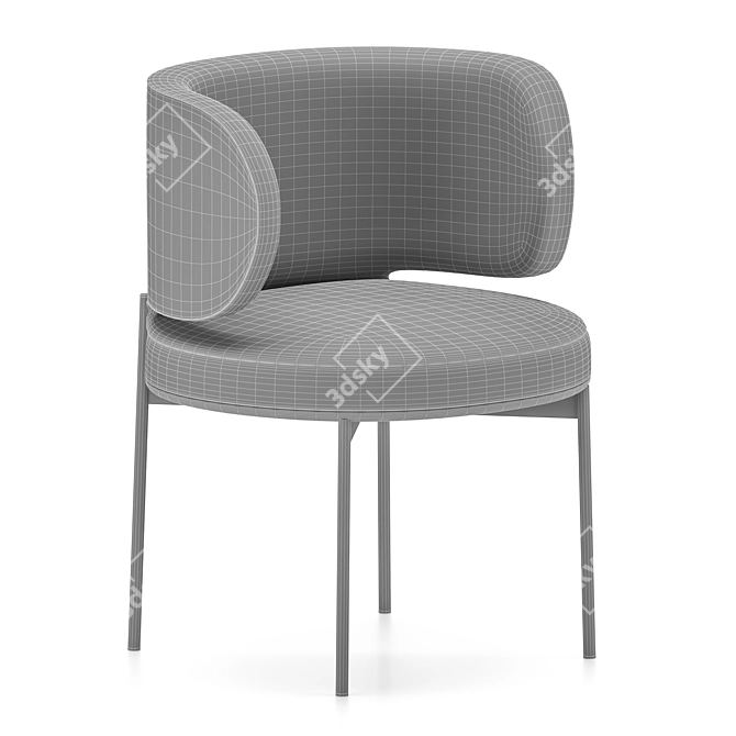 Sophisticated Akiko Chair by Gallotti & Radice 3D model image 5