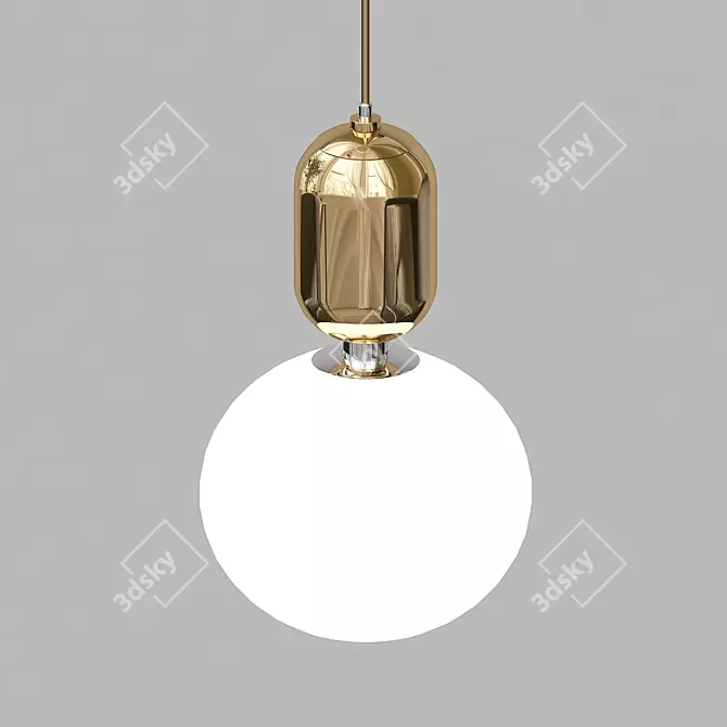 Elegant Parachilna Pendant Replica 3D model image 2