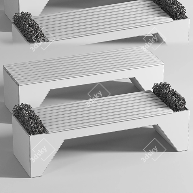 Park Bench | 3D Model 2015 3D model image 5