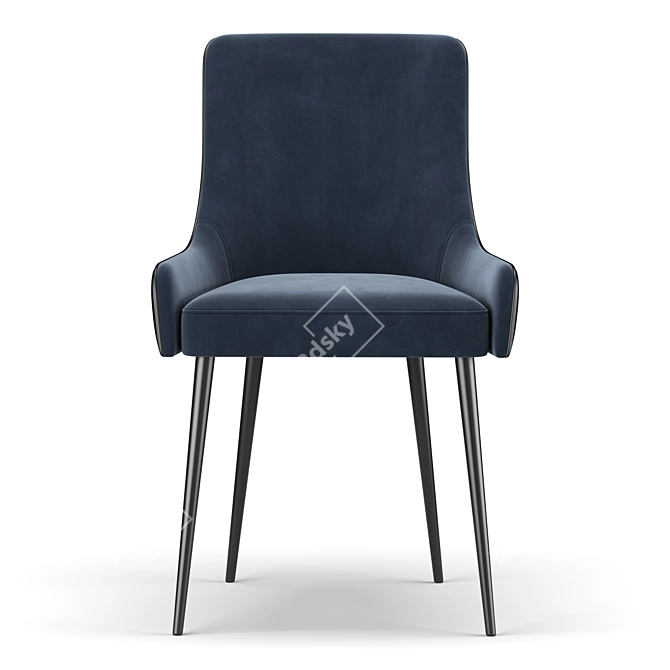 Elegant K333 Dining Chair 3D model image 3