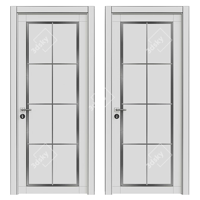 Modern Interior Door - 82 3D model image 2