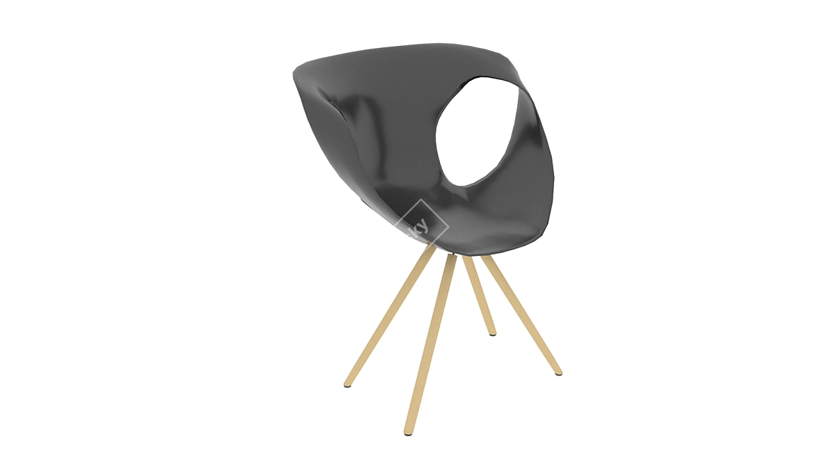 Cozy Cushioned Armchair 3D model image 1