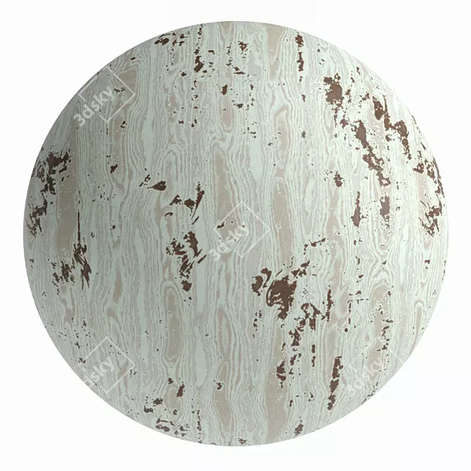 Worn Wood PBR 4k Materials 3D model image 4