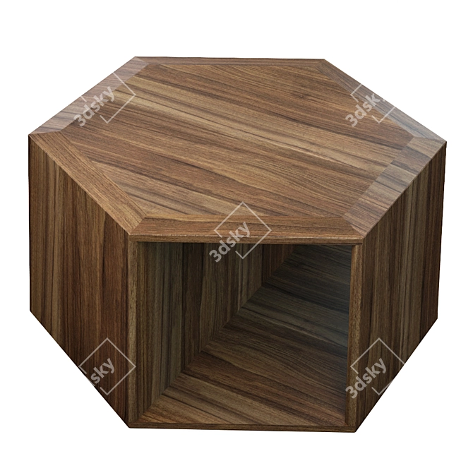 AVILA Side Table: Modern Walnut Design 3D model image 1