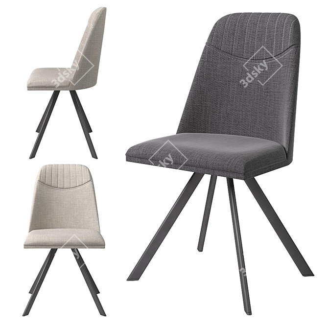 Signal Milton and Milton II Chairs - Stylish and Comfortable Seating 3D model image 3