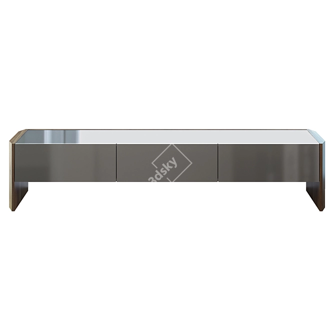 AVILA TV Stand by MOD Interiors - Elegant Walnut Finish 3D model image 2