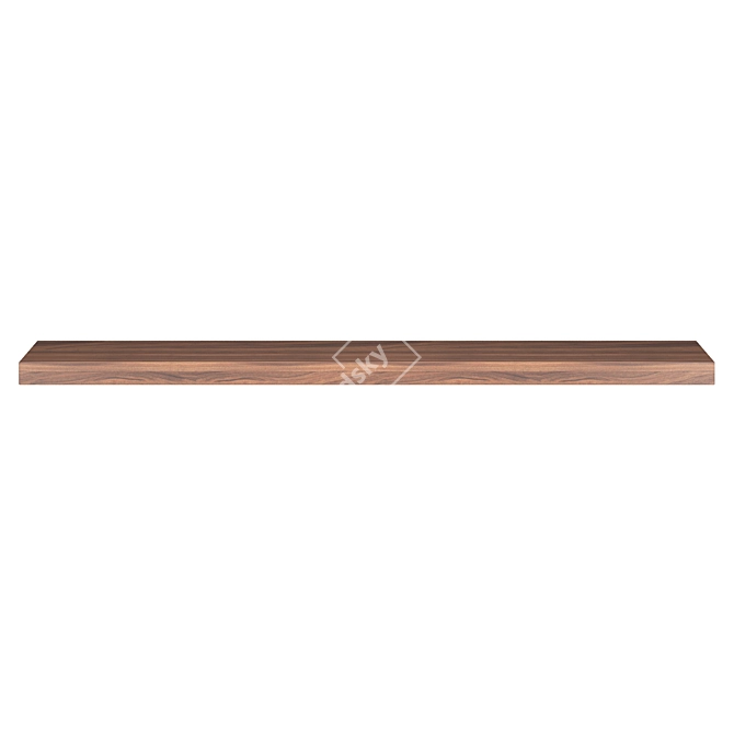 MOD Interiors RONDA Walnut Shelf 3D model image 2