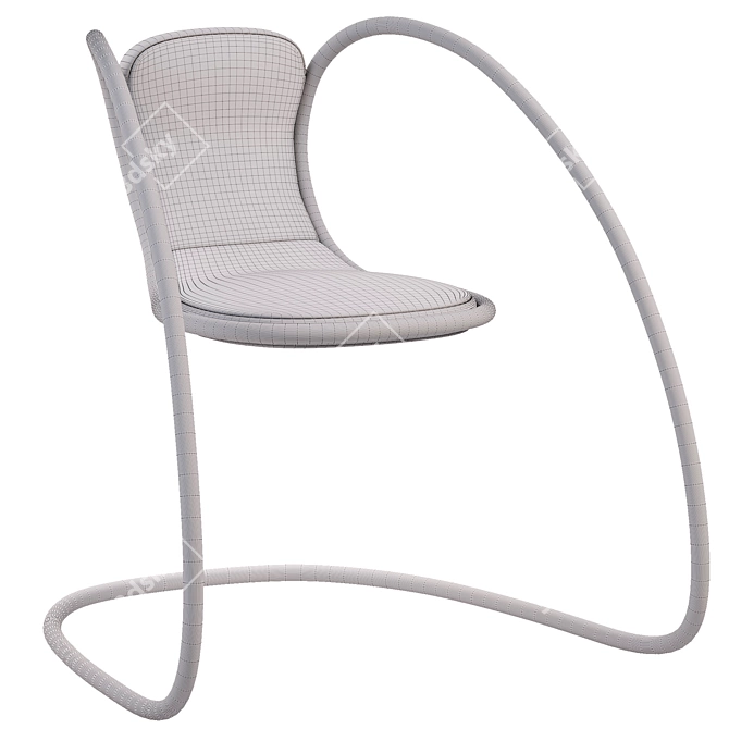 Modern Armchair in 3Ds Max 3D model image 6