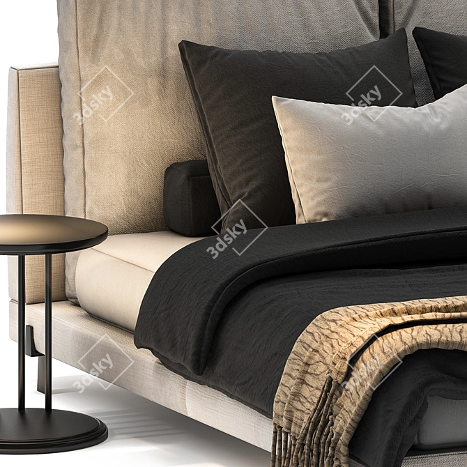 Modern Bed 03: Stylish and Functional 3D model image 8