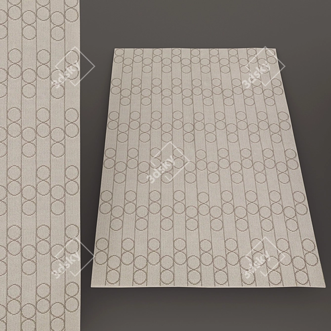 Modern IKEA Rug Collection 3D model image 2