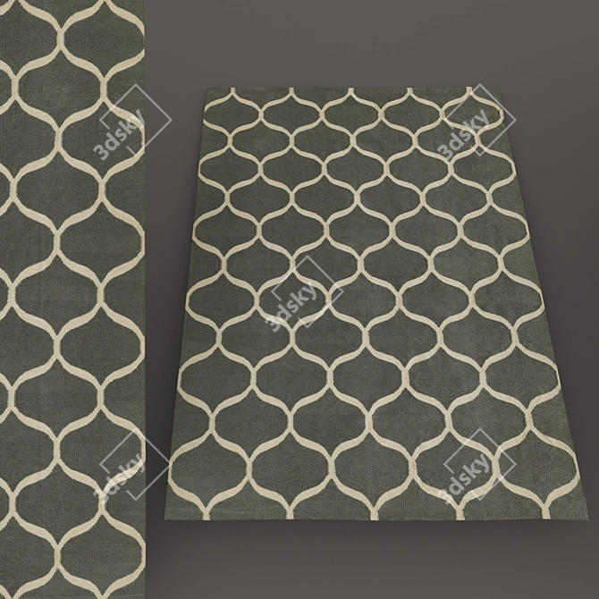 Modern IKEA Rug Collection 3D model image 3