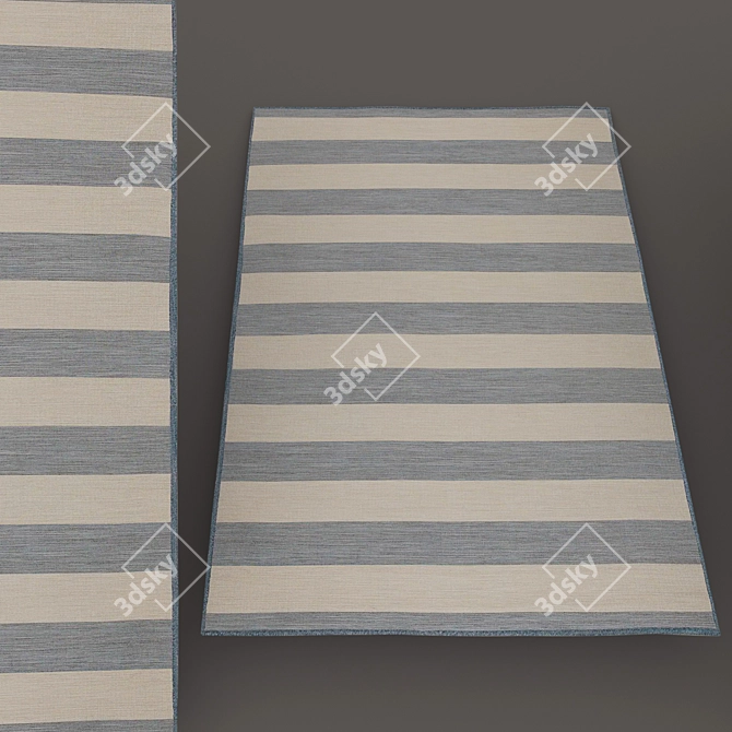 Modern IKEA Rug Collection 3D model image 4