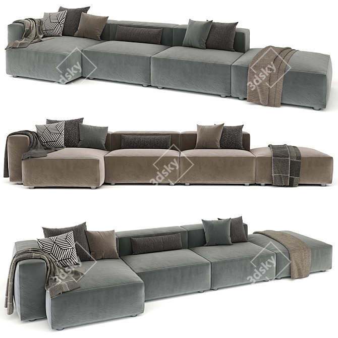 Modern Alberta Alcazar Sofa 3D model image 2