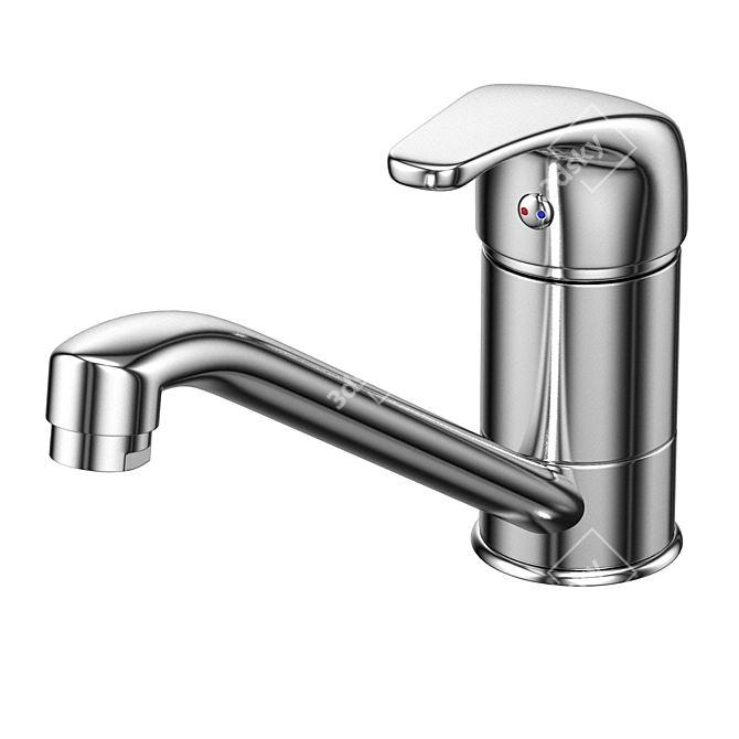 Modern Faucet F26: V-Ray & MentalRay Compatible 3D model image 1
