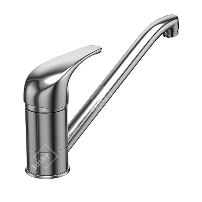 Modern Faucet F26: V-Ray & MentalRay Compatible 3D model image 3