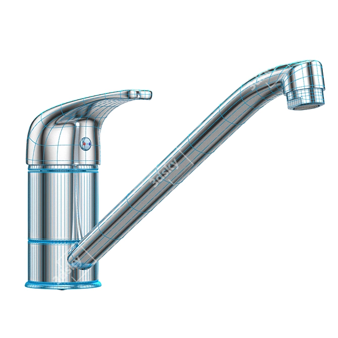 Modern Faucet F26: V-Ray & MentalRay Compatible 3D model image 7