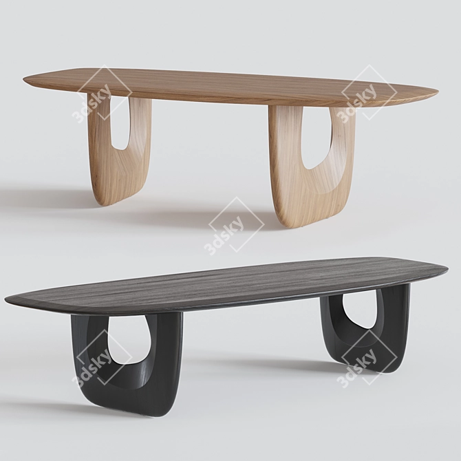 Elegance in Savignyplatz: Man of Parts Dining Table 3D model image 1