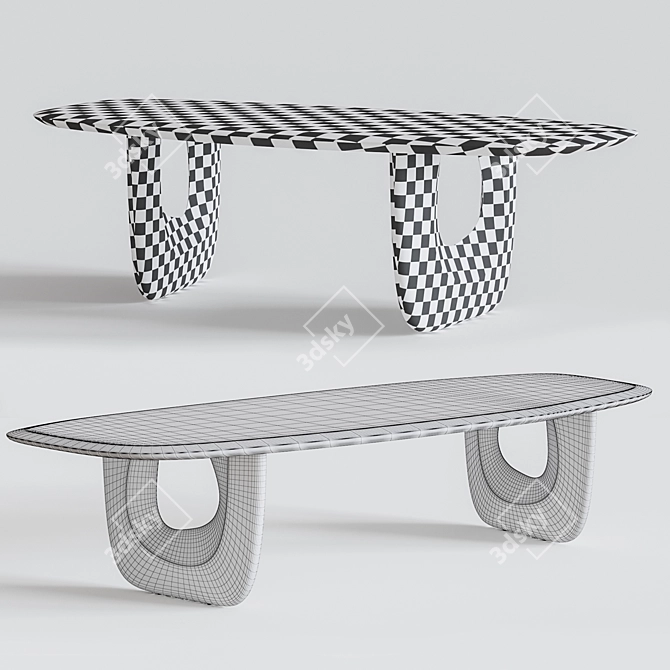 Elegance in Savignyplatz: Man of Parts Dining Table 3D model image 3