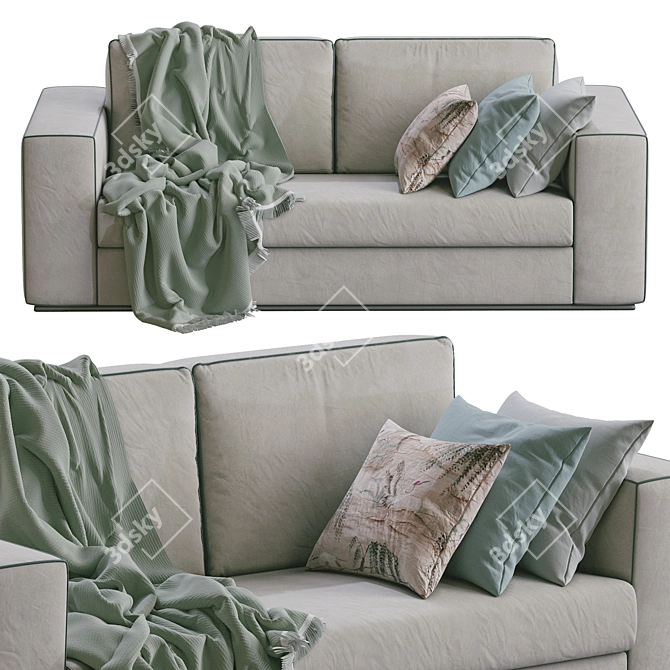 Elegant Alhambra Sofa with Stunning Dimensions 3D model image 3