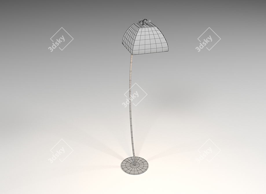 Title: Elegant Aladino Floor Lamp 3D model image 6