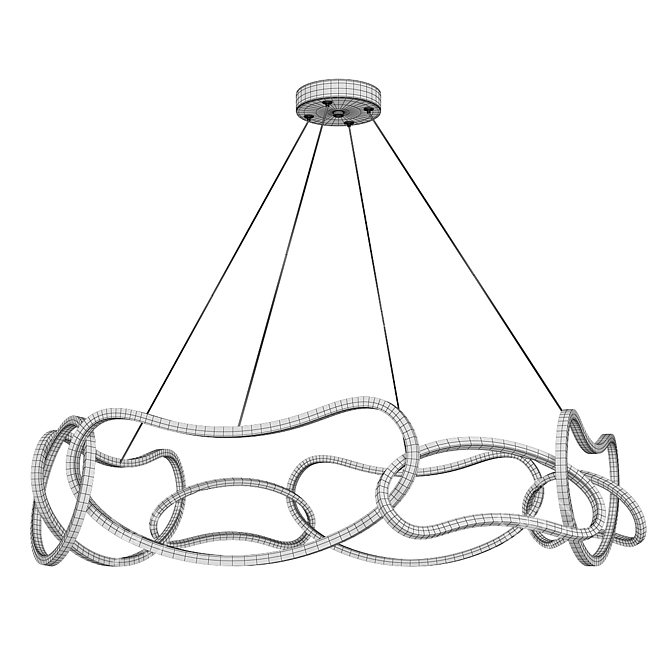 Elegant OTEA_CH Design Lamp 3D model image 3