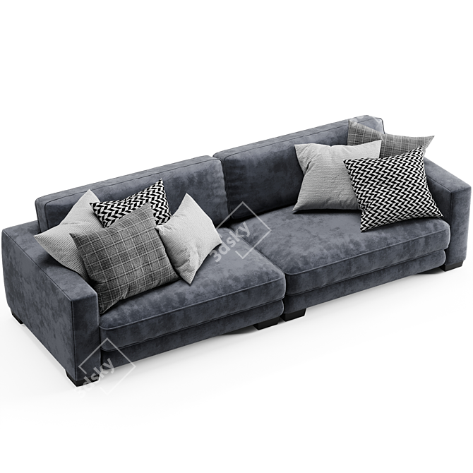 Modern Enzo Sofa: Sleek Design, 2015 Version 3D model image 5