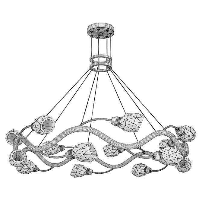 Adrianna Design Lamp: Stylish and Functional 3D model image 3