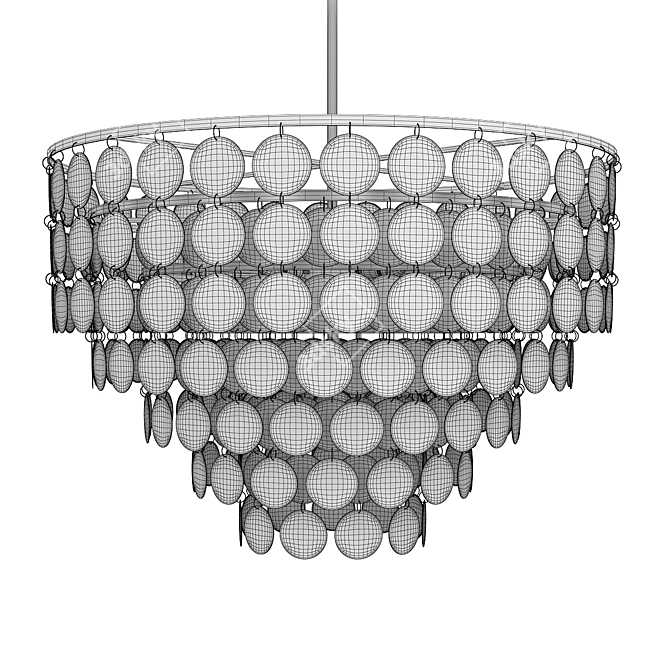 Elegant Hazel Chandelier: Timeless Beauty 3D model image 2