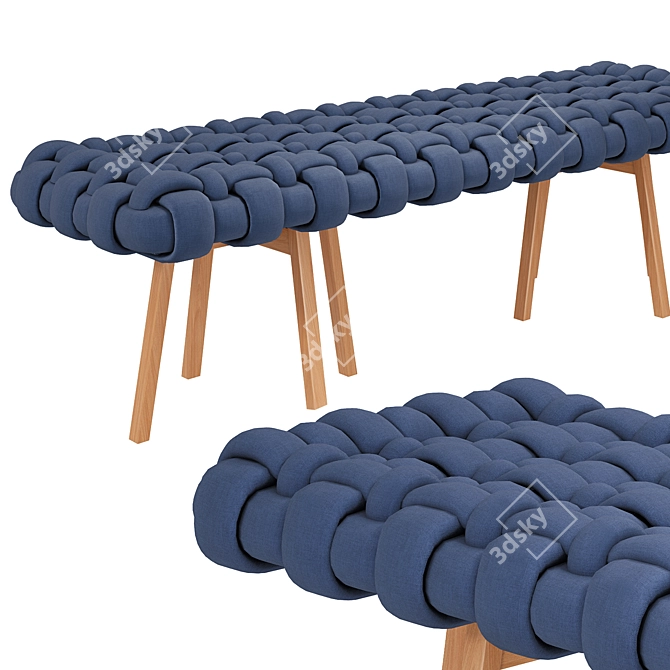 Banco Trama Inspired Stool 3D model image 1