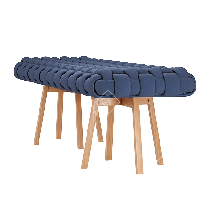 Banco Trama Inspired Stool 3D model image 5