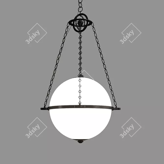 Elegant Visual Comfort Chandelier 3D model image 1