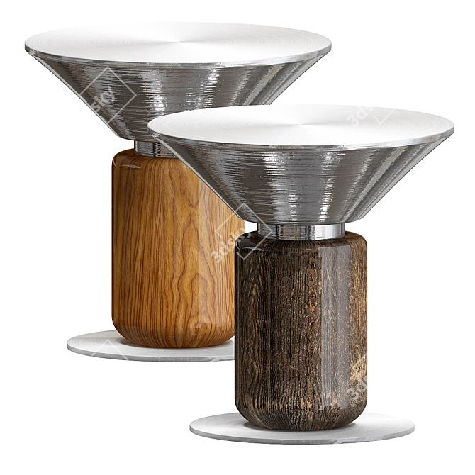 Aurora Coffee & Side Table: Sleek and Stylish 3D model image 1