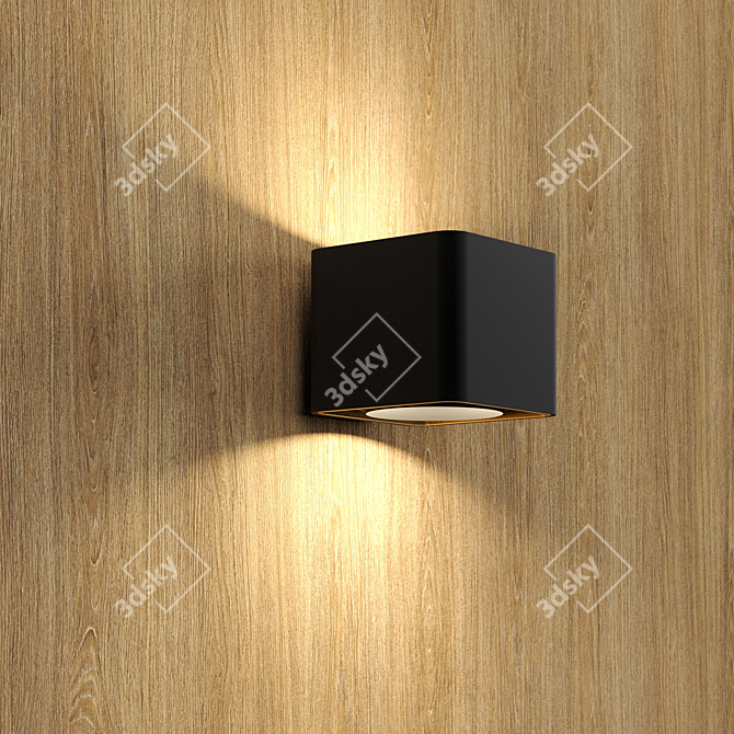 Golden Oak Wood Texture 3D model image 2