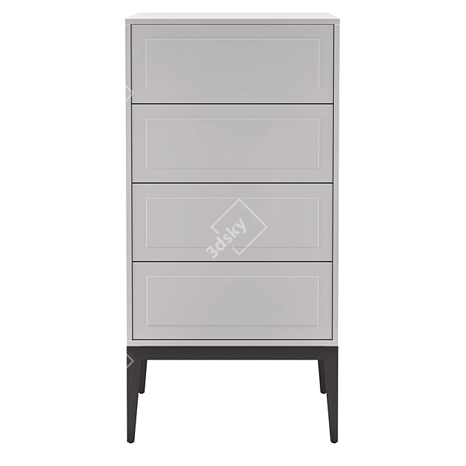 MARBELLA High Chest of Drawers: Modern Elegance 3D model image 2