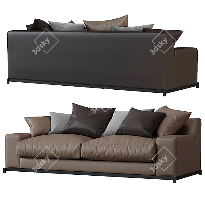 Modern Frieman Sofa: Stylish and Comfortable 3D model image 4
