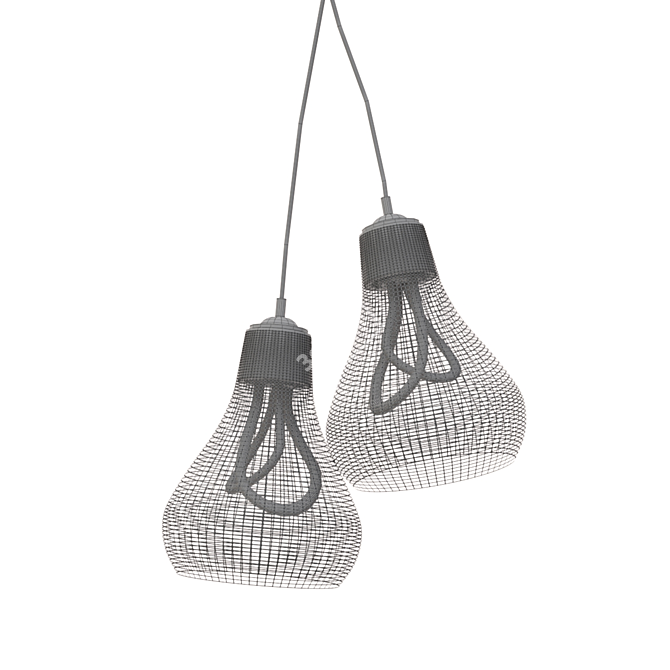 Plumen 3D Printed Kayan Pendant 3D model image 2