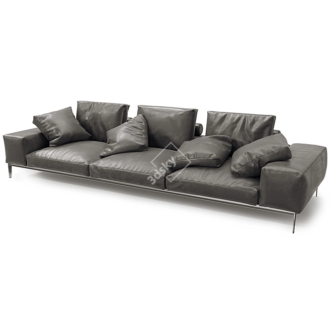 Luxurious Flexform Lifesteel Sofa 3D model image 2