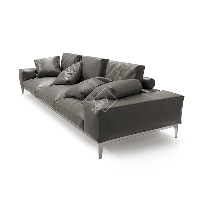 Luxurious Flexform Lifesteel Sofa 3D model image 3