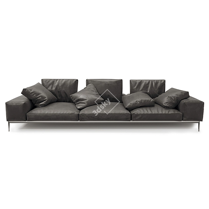 Luxurious Flexform Lifesteel Sofa 3D model image 4