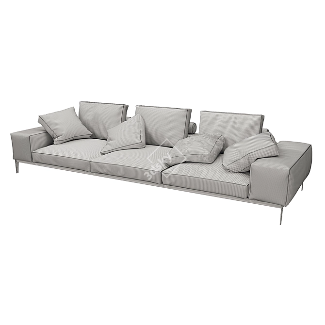 Luxurious Flexform Lifesteel Sofa 3D model image 5