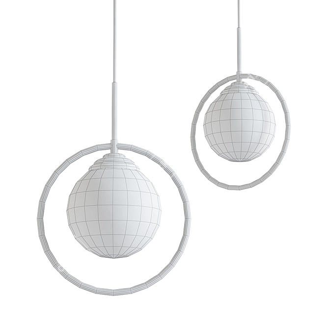 Modern Pendant Light Fixture 3D model image 2