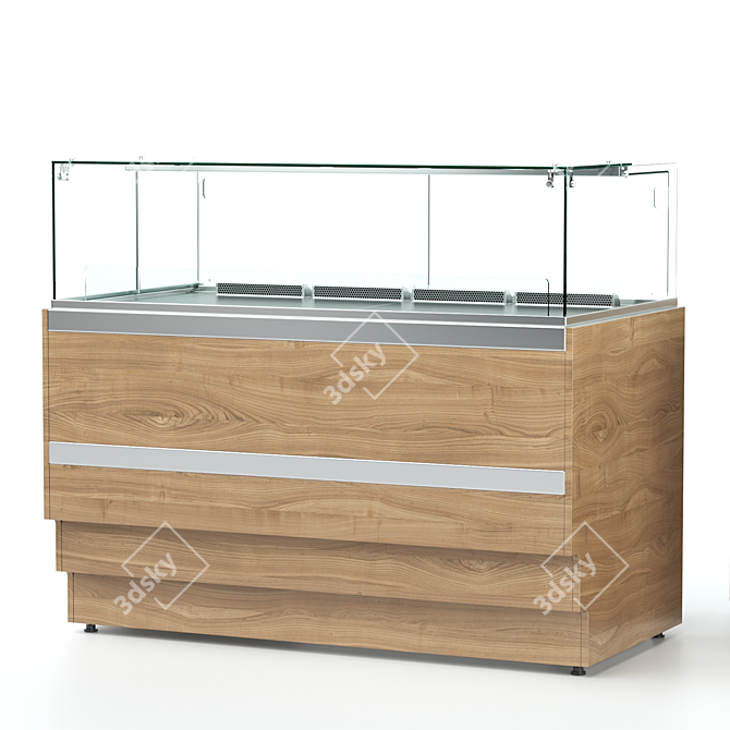 RKC1 Confectionery Counter: Professional Refrigerated Solution 3D model image 1