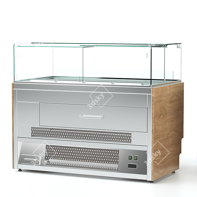 RKC1 Confectionery Counter: Professional Refrigerated Solution 3D model image 2