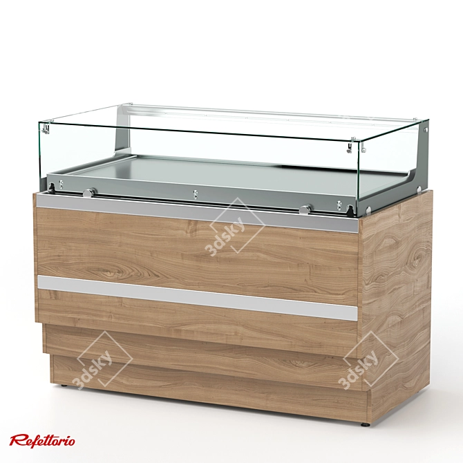 RKC1 Confectionery Counter: Professional Refrigerated Solution 3D model image 5