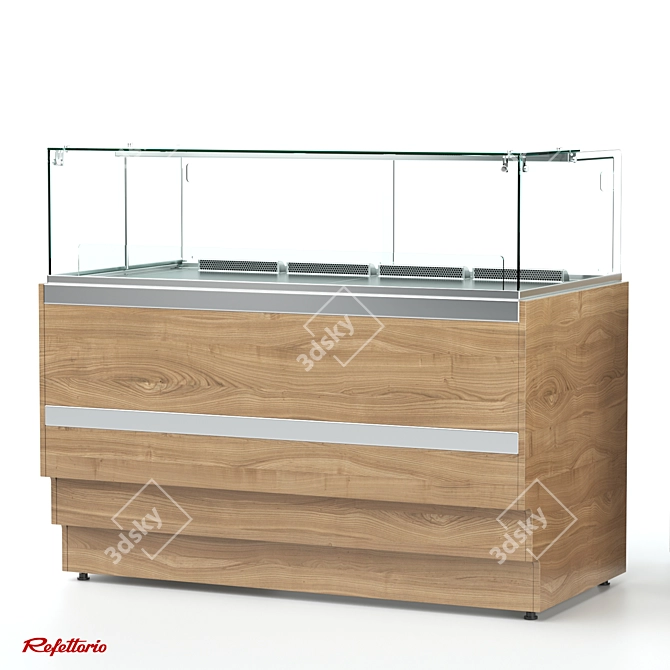 RKC1 Confectionery Counter: Professional Refrigerated Solution 3D model image 6