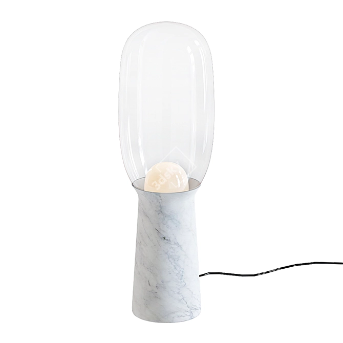 Sleek Torch Light 3D model image 1