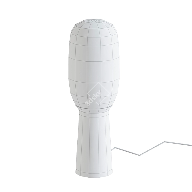 Sleek Torch Light 3D model image 2