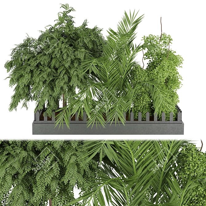 Vol 190 Plant Collection: High-Quality, Lightweight 3D model image 1