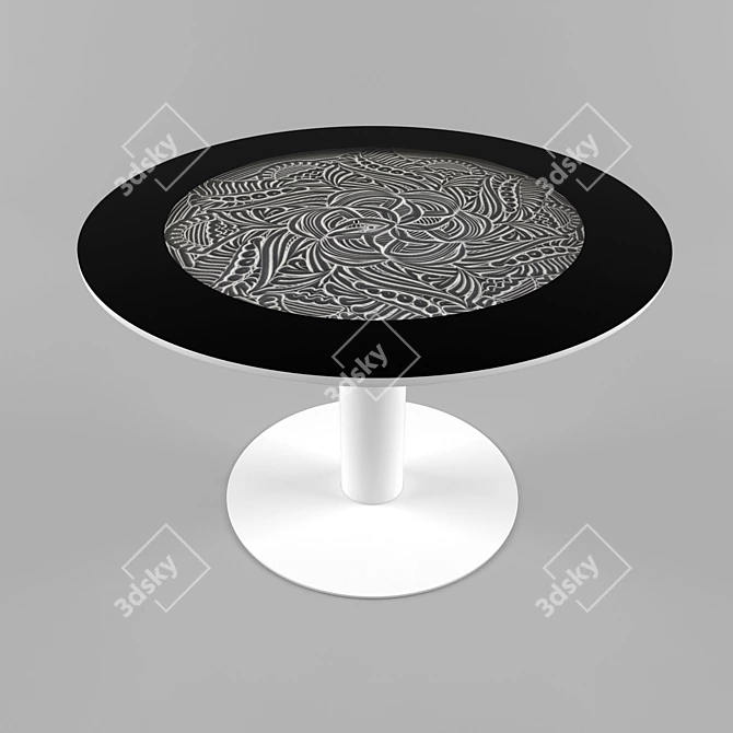  OM Kinetic Sand Table: Artful Design & Illuminated Surface 3D model image 2